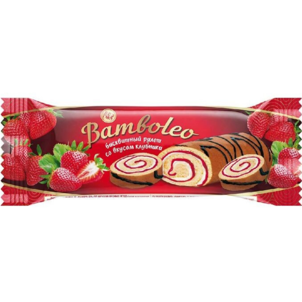 Рулет бисквитный Bamboleo Клубника Рулет бисквитный Bamboleo Клубника