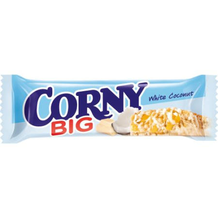 Батончик злаковый мюсли Corny Big, с кокосом и белым шоколадом, 40 г