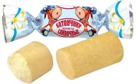 Конфеты Красный Октябрь "Батончики сливочные" 6 кг коробка