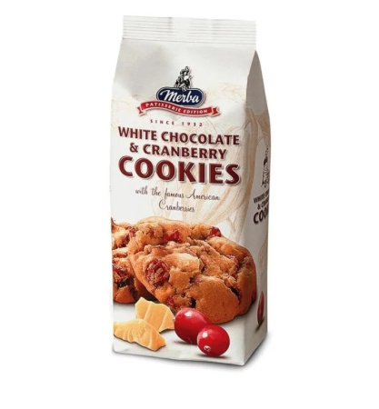 Печенье Merba с клюквой и белым шоколадом