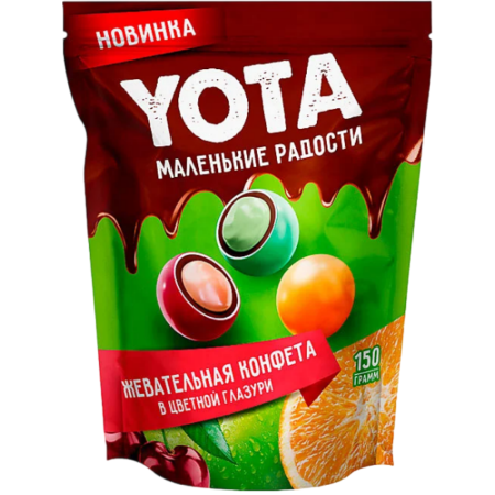 Драже жевательная конфета в цветной глазури Yota