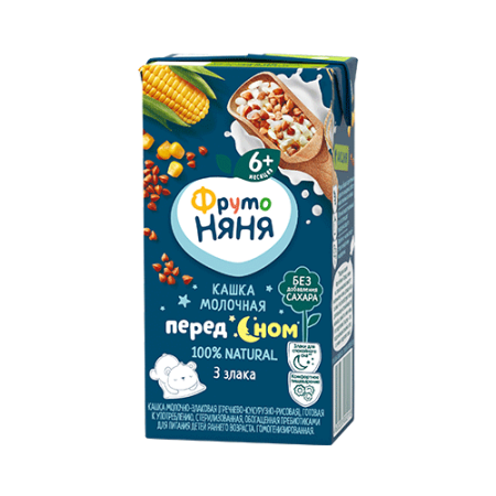 Каша Фрутоняня молочно-злаковая 3 злака  200 мл