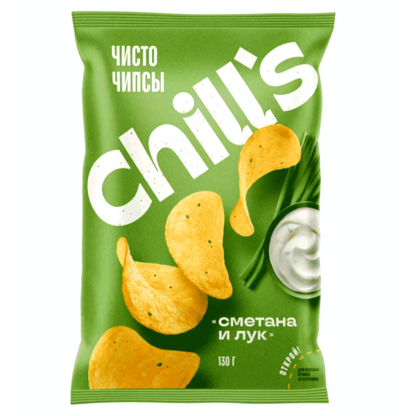 Чипсы картофельные Chill’s  со вкусом Сметана и Лук 