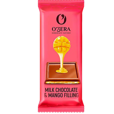 Шоколад с желейной начинкой из манго Milk & Mango filling