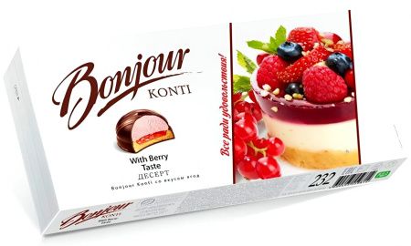 Десерт "Bonjour" со вкусом ягод