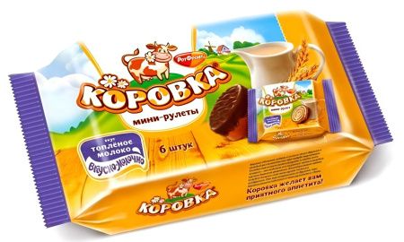 Мини-рулеты Коровка вкус Топленое молоко