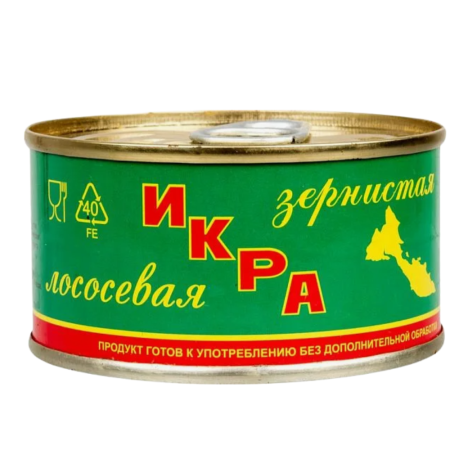 Красная икра зернистая форели радужной