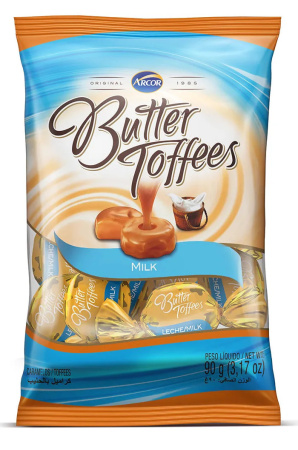 Конфеты Butter Toffees, молочные, 90 г