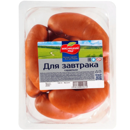 Сардельки вареные "Для завтрака" Мясницкий ряд ~ 1,1 кг