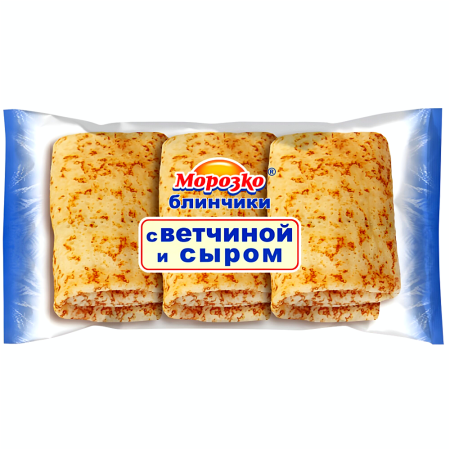Блинчики с сыром и ветчиной замороженные Морозко