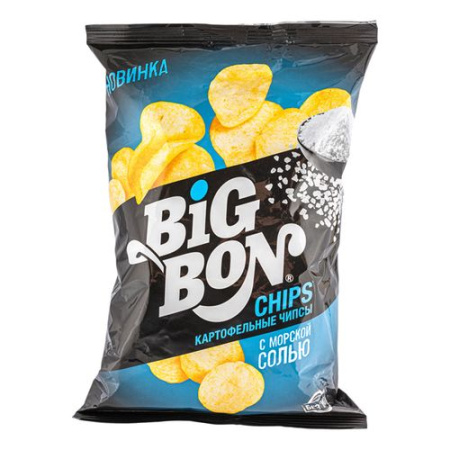 Чипсы Big Bon Chips с морской солью 