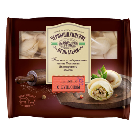 Пельмени с бульоном Чернышихинский Мк