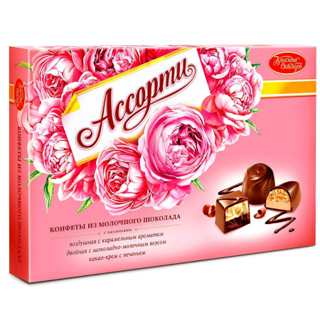 Набор конфет Ассорти из молочного шоколада Красный Октябрь  
