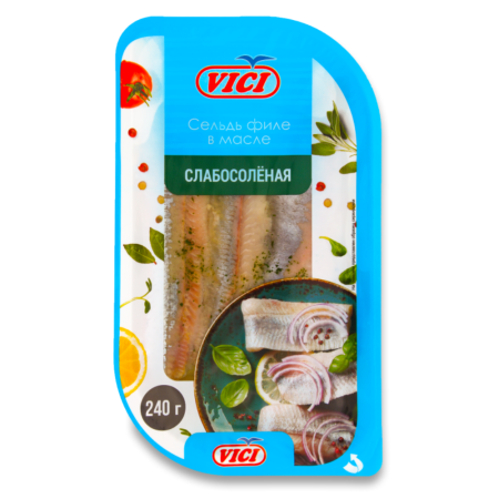 Сельдь филе в масле Слабосолёная VICI
