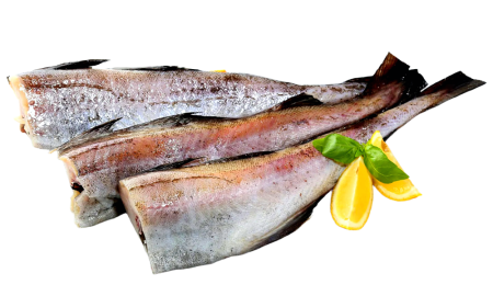 Минтай  без головы потрошеный замороженный