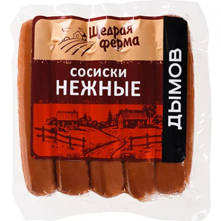 Сосиски Нежные Щедрая ферма из курицы