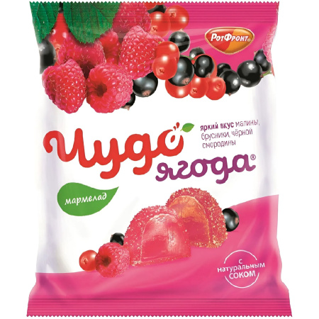 Мармелад Чудо ягода малина-брусника-черная смородина