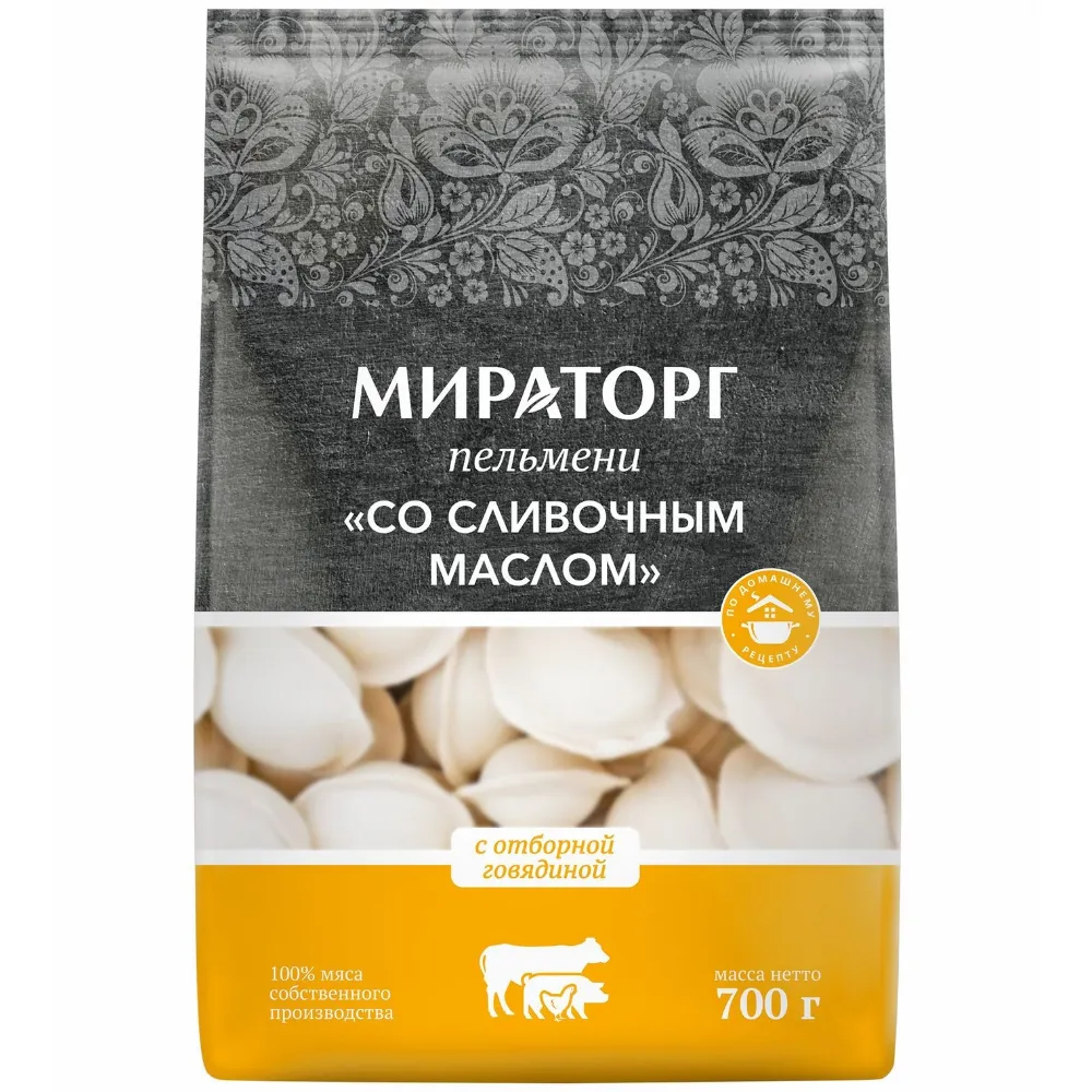 Пельмени Мираторг со сливочным маслом