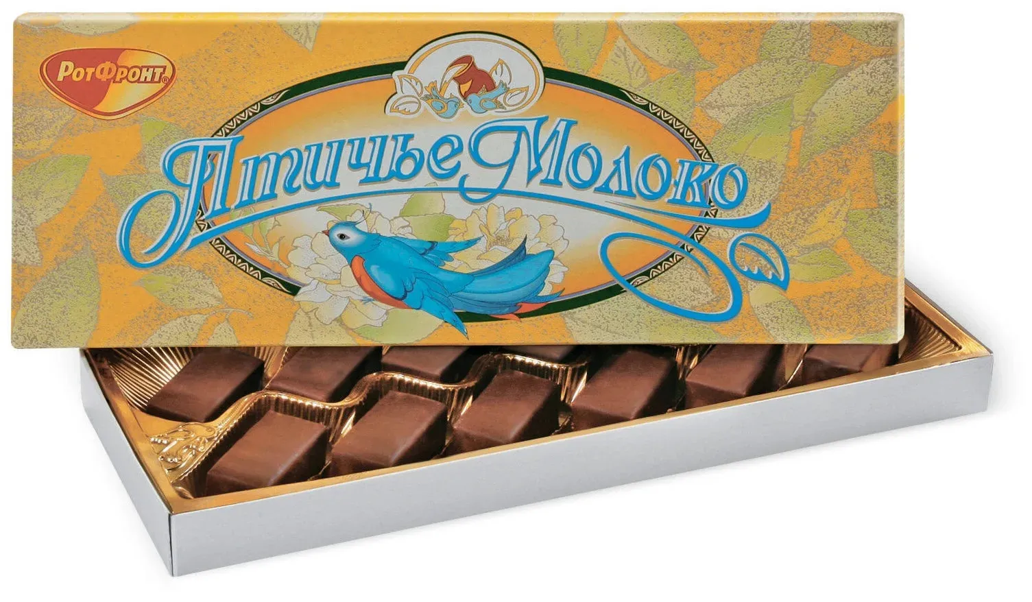 Коробка конфет Птичье молоко из картона крафт от Производителя Кондитерупак.РФ