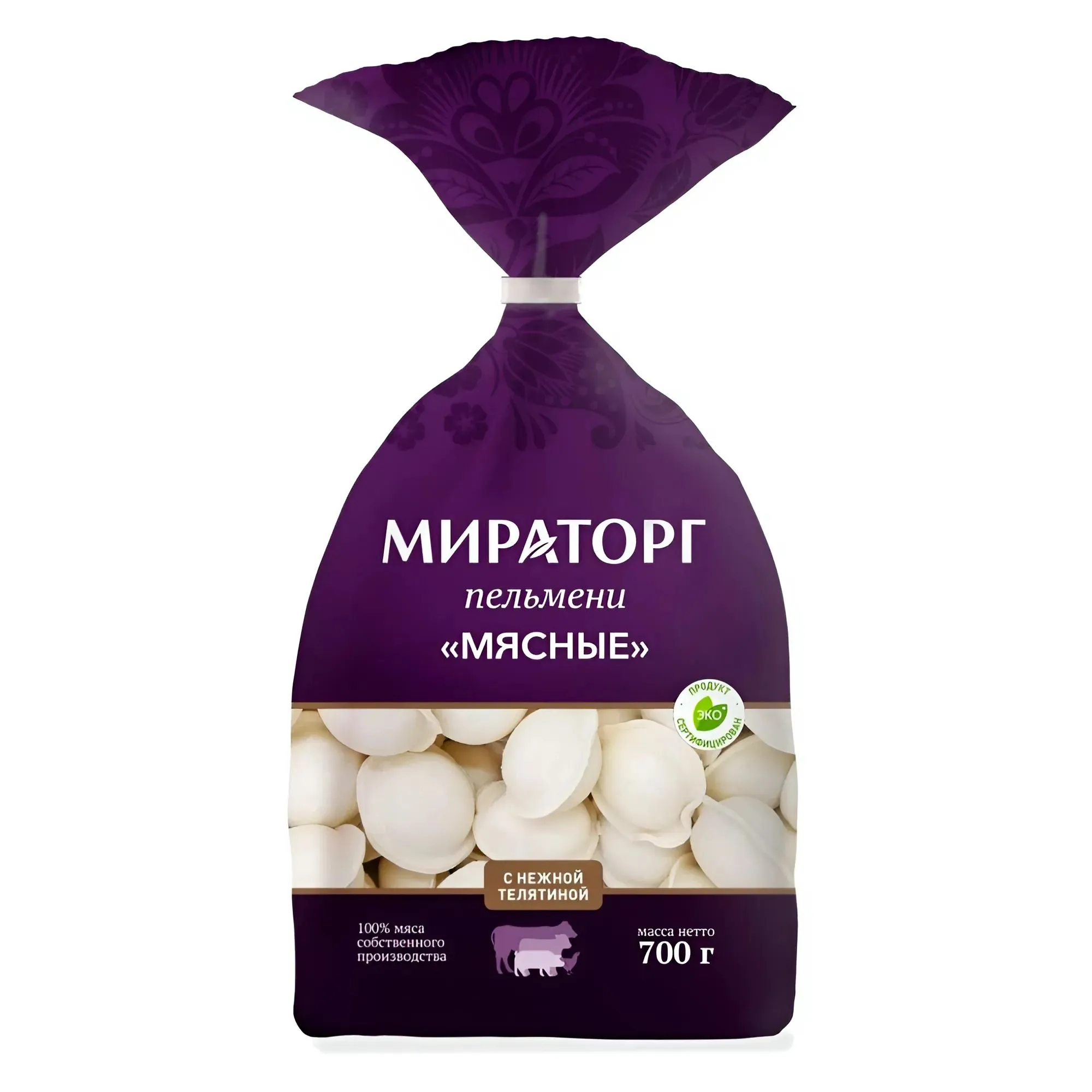 Пельмени Мираторг Мясные 700 гр г. в Москве по низкой цене с доставкой
