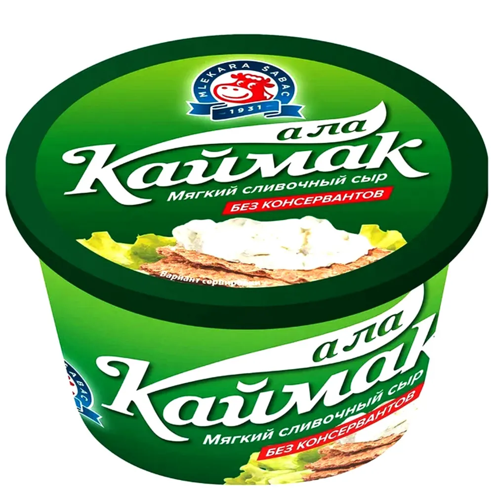 Сыр мягкий А ла Каймак 70% Mlekara Sabac