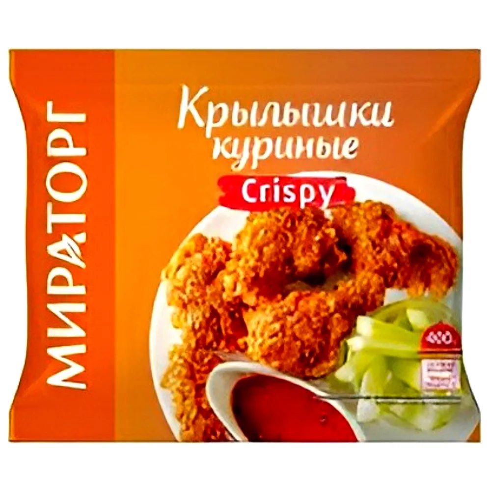 Крылышки куриные Мираторг Crispy замороженные купить недорого: низкая цена  на крылышки куриные мираторг crispy замороженные в Москве с доставкой