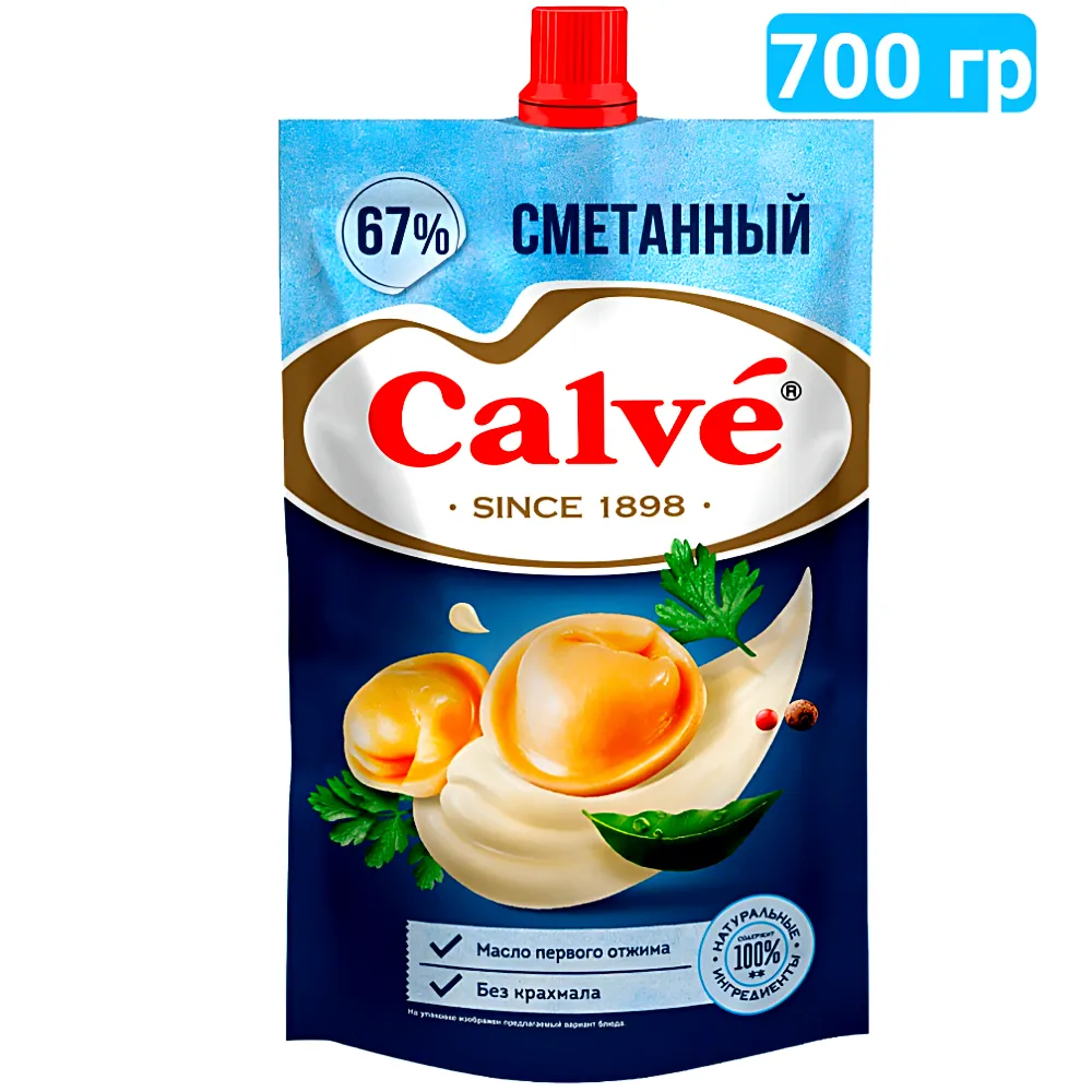 Майонез Сметанный Calve 67%