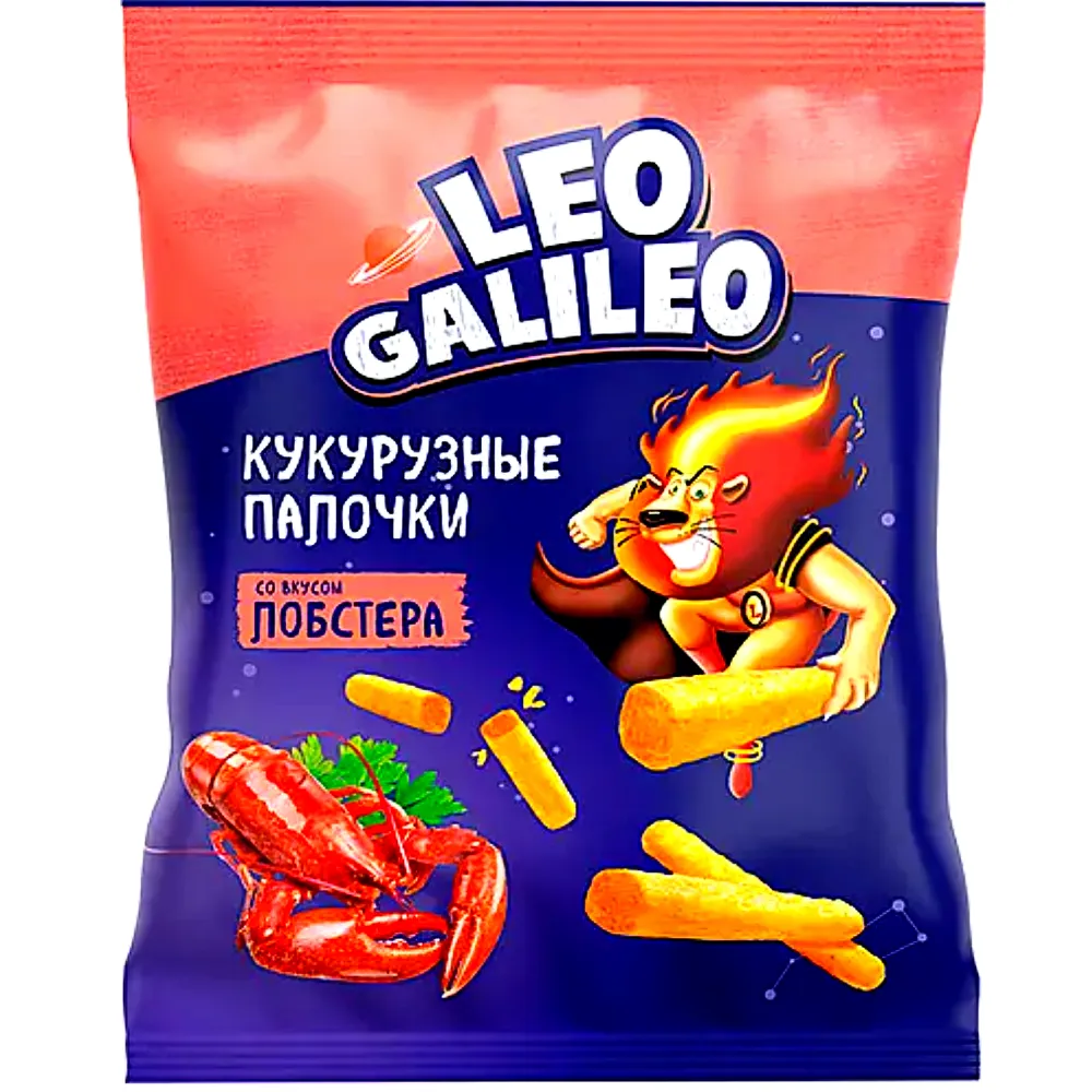 Кукурузные палочки со вкусом лобстера Leo Galileo купить недорого: низкая  цена на кукурузные палочки со вкусом лобстера leo galileo в Москве с  доставкой